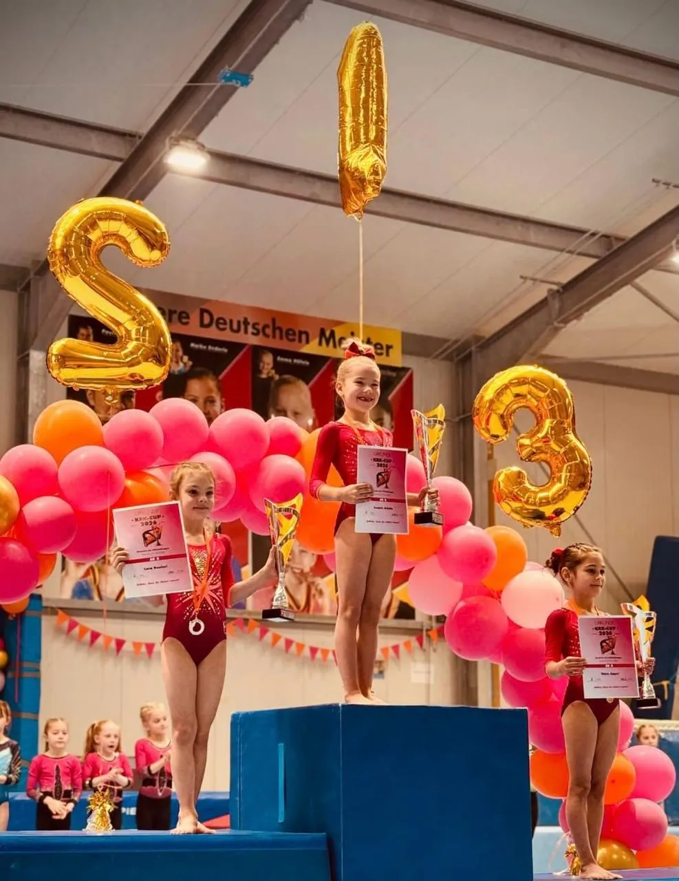 Leonie Schulz auf dem Treppchen